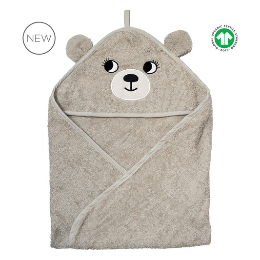 Bear Hooded Towel -Grey- ROOMMATE.DK